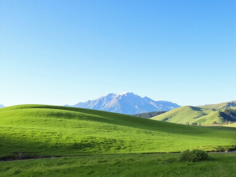 A serene landscape with rolling hills and a clear sky, symbolizing the natural inspiration behind Purezthery.